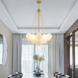 Kugel Pendelleuchte Weiß modernes elegantes Design Nordic - Clowas.de