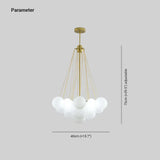 Kugel Pendelleuchte Weiß modernes elegantes Design Nordic - Clowas.de