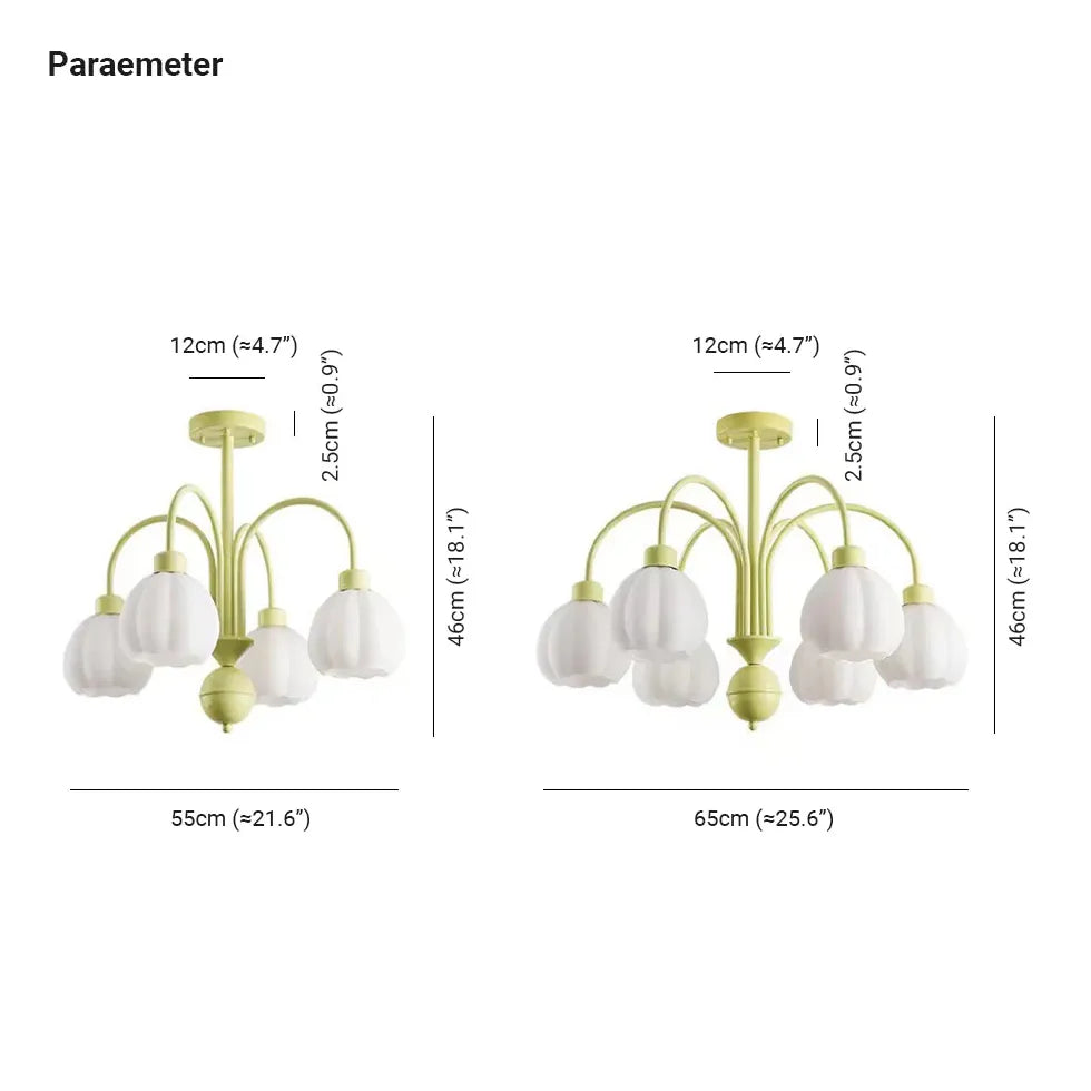 Lampen Kronleuchter in schlichtem Maiglöckchen Creme Stil - Clowas.de
