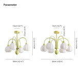 Lampen Kronleuchter in schlichtem Maiglöckchen Creme Stil - Clowas.de