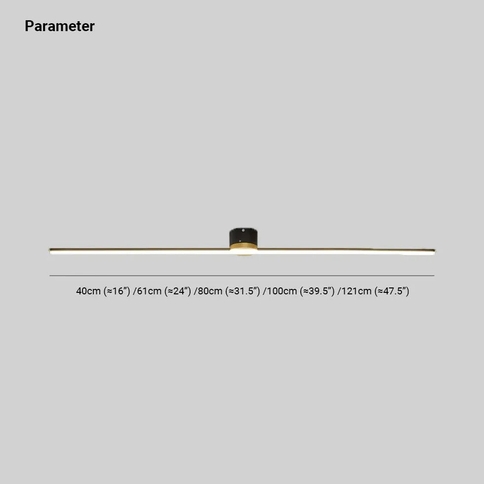Längliche Deckenleuchte Moderne Minimalistische Lange Deckenlampe - Clowas.de