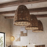 Laterne Pendelleuchte im Landhausstil Bambus Retro - Clowas.de