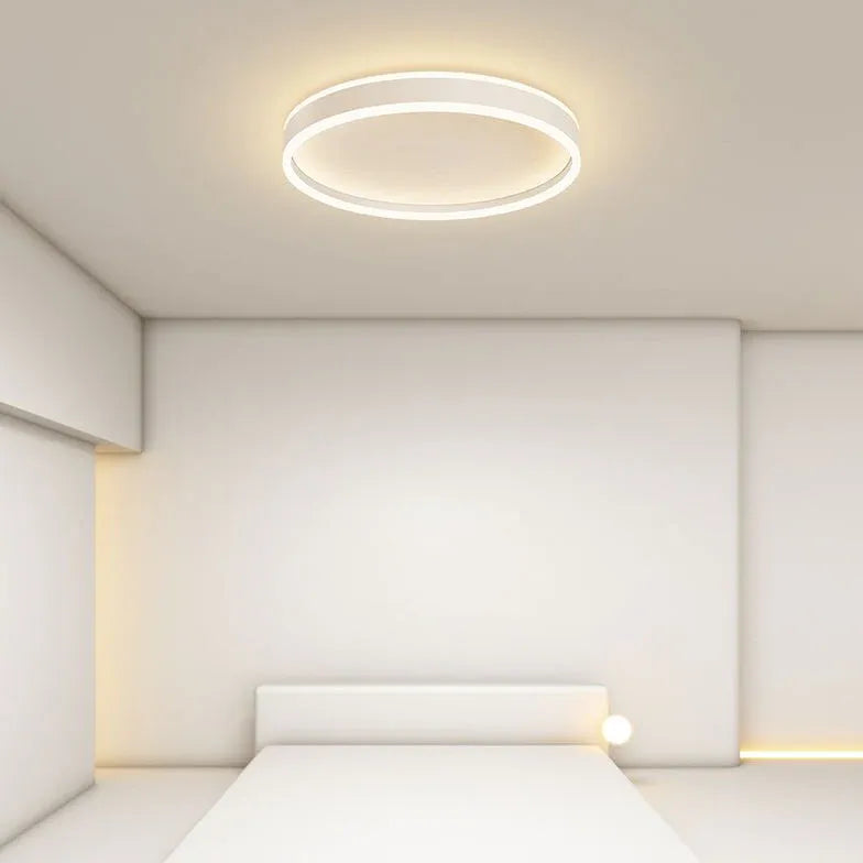 LED Deckenleuchte dimmbar schlafzimmer nordisch modern rund - Clowas.de