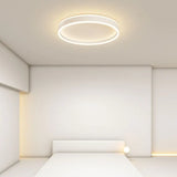 LED Deckenleuchte dimmbar schlafzimmer nordisch modern rund - Clowas.de