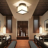 LED Deckenleuchte eckig flach im modernen Eisenstil - Clowas.de