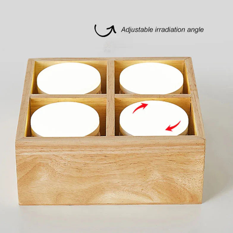 LED Deckenleuchte klein Holzbox schlicht - Clowas.de