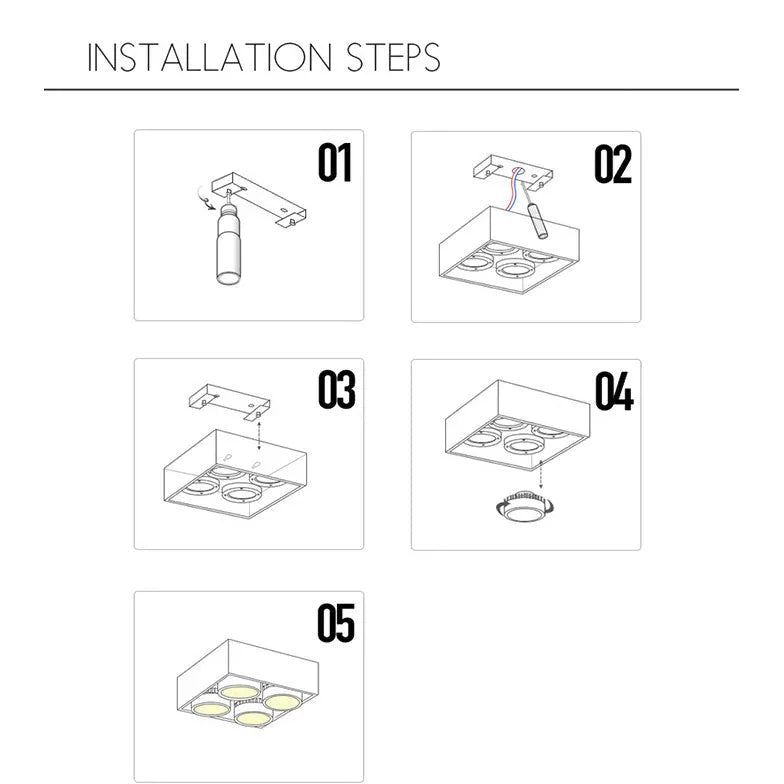 LED Deckenleuchte klein Holzbox schlicht - Clowas.de