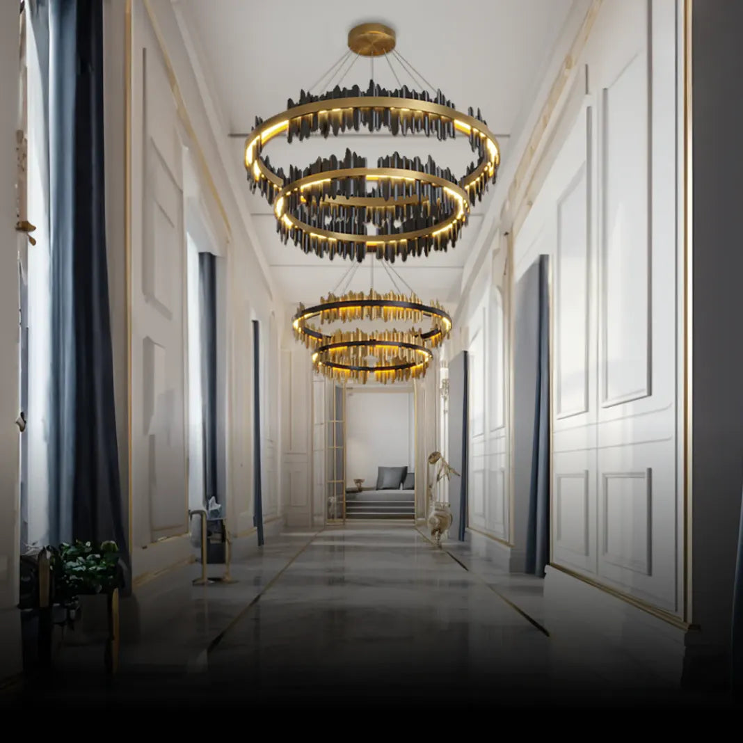 XXL Kronleuchter in nordischem schwarzem Luxus - Clowas.de