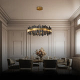 XXL Kronleuchter in nordischem schwarzem Luxus - Clowas.de