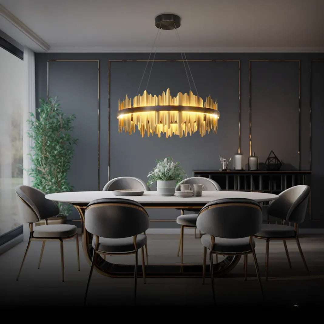 XXL Kronleuchter in nordischem schwarzem Luxus - Clowas.de