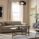 LED-Pendelleuchte rund nordisch Eisenkunst Rundplatt - Clowas.de