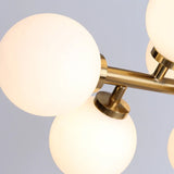 Led Pendelleuchten Wohnzimmer mit weißen Glaskugeln - Clowas.de