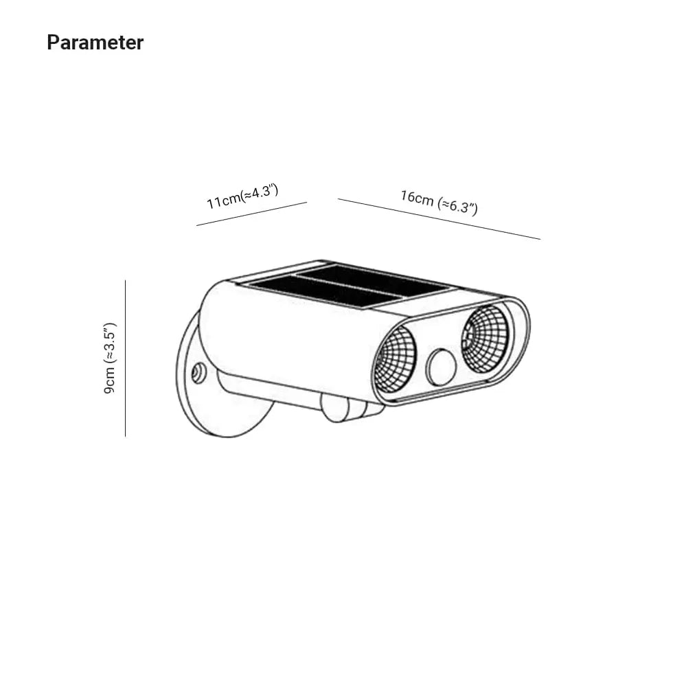 LED Solar Strahler Außen Wasserdicht Schwarz für Garten - Clowas.de