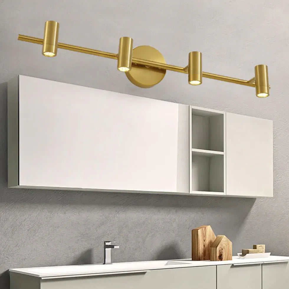 LED Wandleuchte mit Schalter in goldenem Minimalismus - Clowas.de