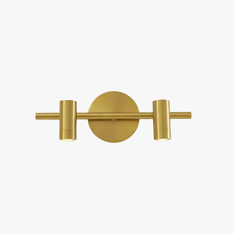 LED Wandleuchte mit Schalter in goldenem Minimalismus - Clowas.de