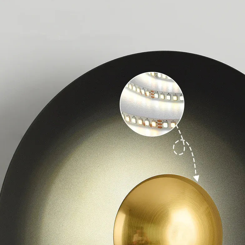 LED Wandleuchte Weiß Moderne Runde Formgestaltung - Clowas.de