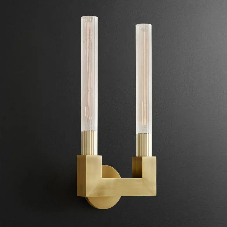 LED Wandleuchte Wohnzimmer moderne minimalistische Doppelstange - Clowas.de