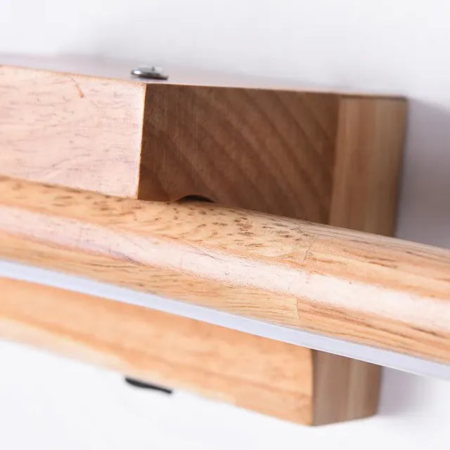 LED Wandleuchten Badezimmer im simplen Stil aus Holz - Clowas.de