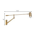 Leselampe kabellos moderne lange Arm Leichtigkeit Eleganz - Clowas.de