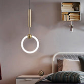 Hängelampe Weiß Rund Mit Elegantem Design Für Schlafzimmer