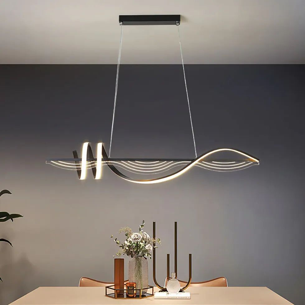 Linear Pendelleuchte nordisch schlicht moderne Esszimmer - Clowas.de