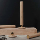 Linear Wandleuchte moderne Holzoptik minimalistisch elegant - Clowas.de