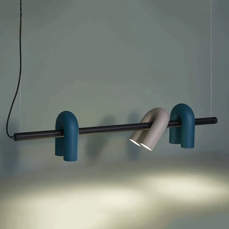 Lineare Pendelleuchte Schwarz modernes und minimalistisches Design - Clowas.de