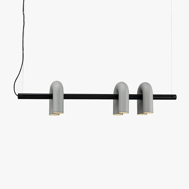 Lineare Pendelleuchte Schwarz modernes und minimalistisches Design - Clowas.de