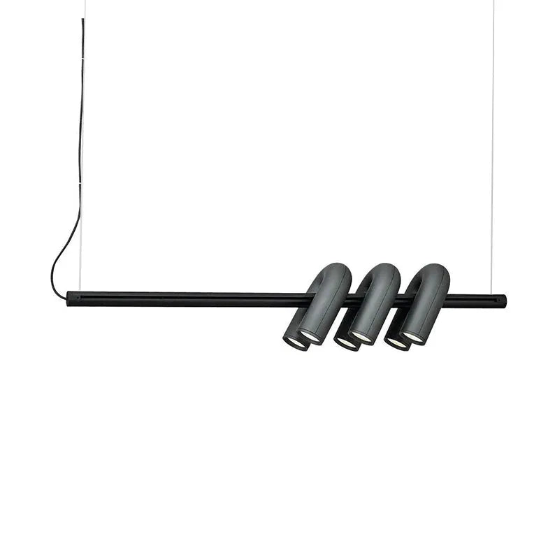Lineare Pendelleuchte Schwarz modernes und minimalistisches Design - Clowas.de