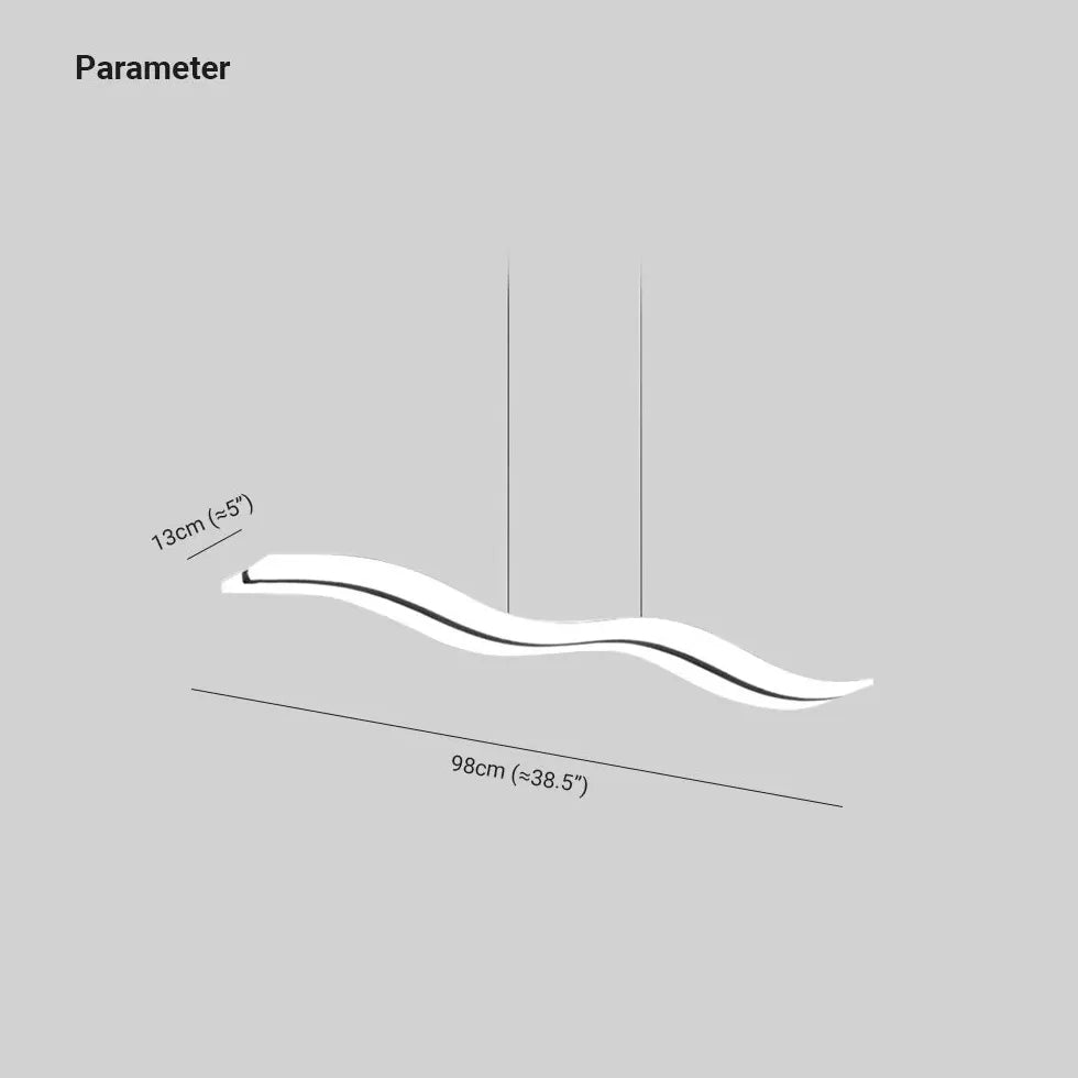Hängelampe Esszimmer LED Nordisch Modern Wellenform - Clowas.de
