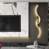 Wandleuchte lang schwarz moderne minimalistische Beleuchtung - Clowas.de