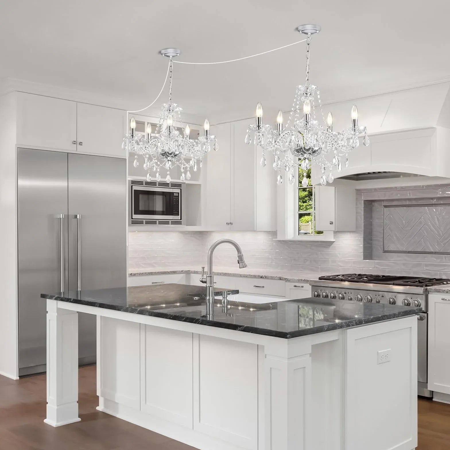 Küchen hängelampen im nordischen Kristall Stil - Clowas.de