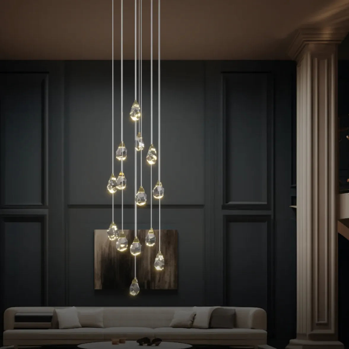 kristall kronleuchter modern nordisch schlicht zeitlos - Clowas.de