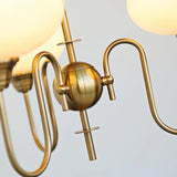 Deckenleuchte Messing Gold mit Bauhaus-Design und Glas - Clowas.de