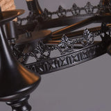 Metall Hängeleuchte im amerikanischen Seilstil mit Kerzen - Clowas.de