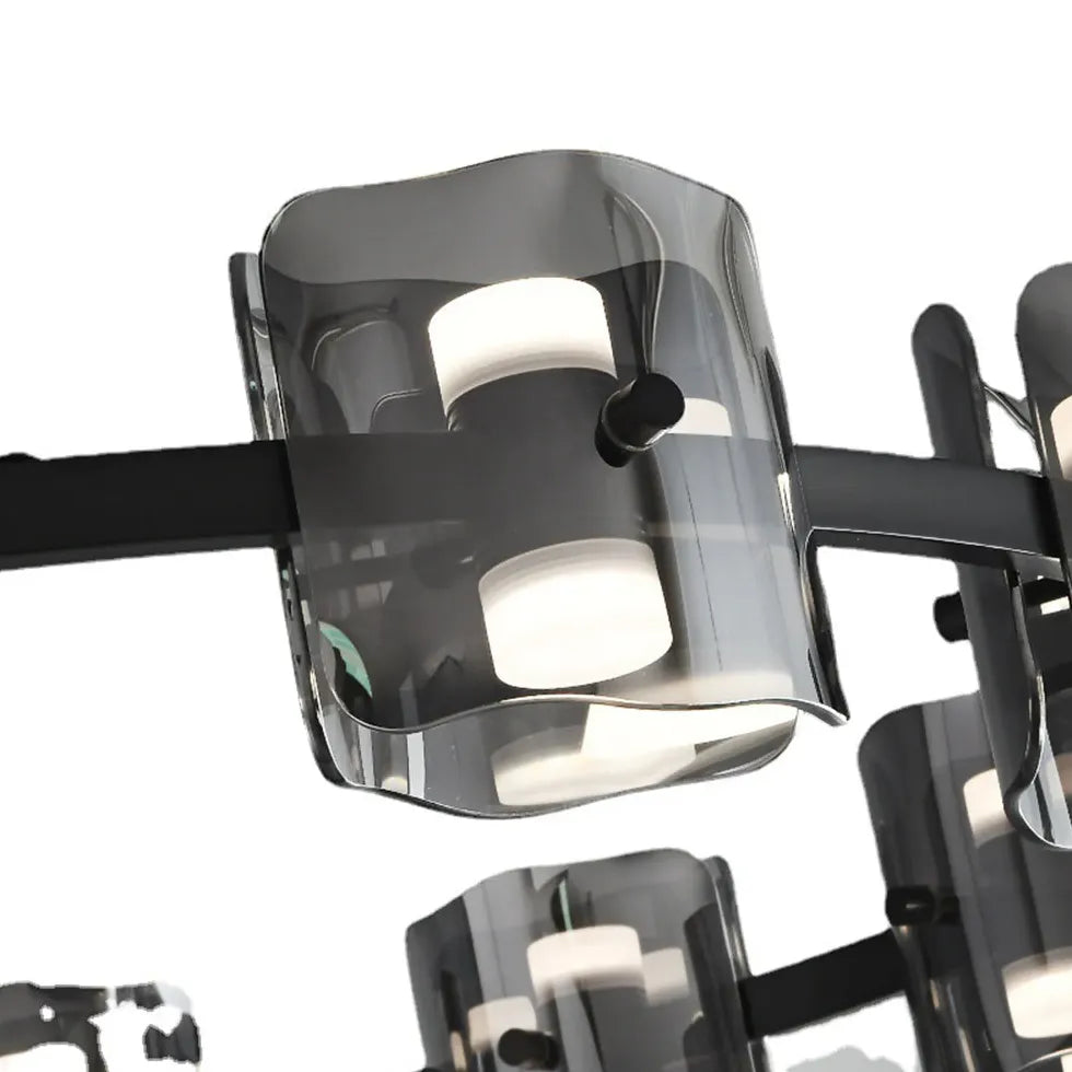 Metall Kronleuchter aus Vollkupfer nordisches Luxus Glas - Clowas.de