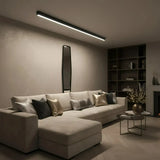 Deckenleuchte länglich für Wohnzimmer Minimalistisch, dimmbar, Schwarz