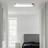 Moderne Deckenleuchten Wohnzimmer LED Oval Holzoptik Lampe - Clowas.de