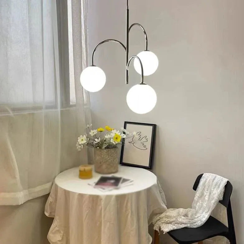 Moderne Hängelampe Schlafzimmer nordischer Stil mit Glas - Clowas.de