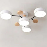 LED Deckenleuchte Weiß Modernes Kreatives Design Aus Holz - Clowas.de