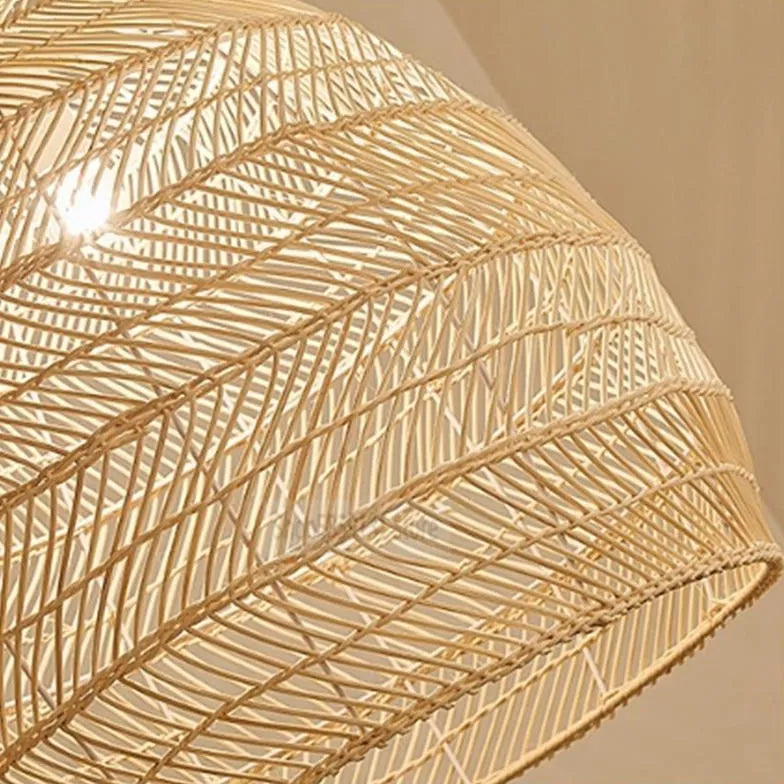 muto hölzerne vogelkäfige bambus rattan boho lampe pendelleuchte - Clowas.de