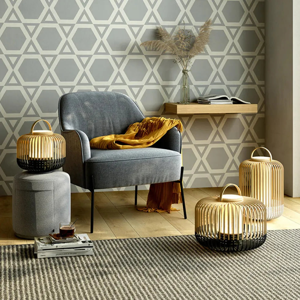 Stehlampe Rattan Bambus schlichte elegante Wohnraumbeleuchtung - Clowas.de