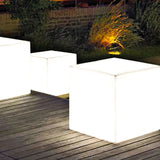 Outdoor Stehlampe weiß minimalistisches Quadrat Design - Clowas.de