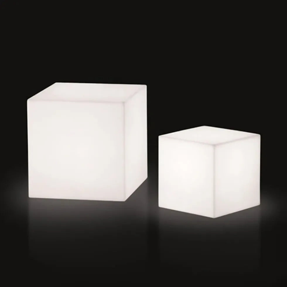 Outdoor Stehlampe weiß minimalistisches Quadrat Design - Clowas.de