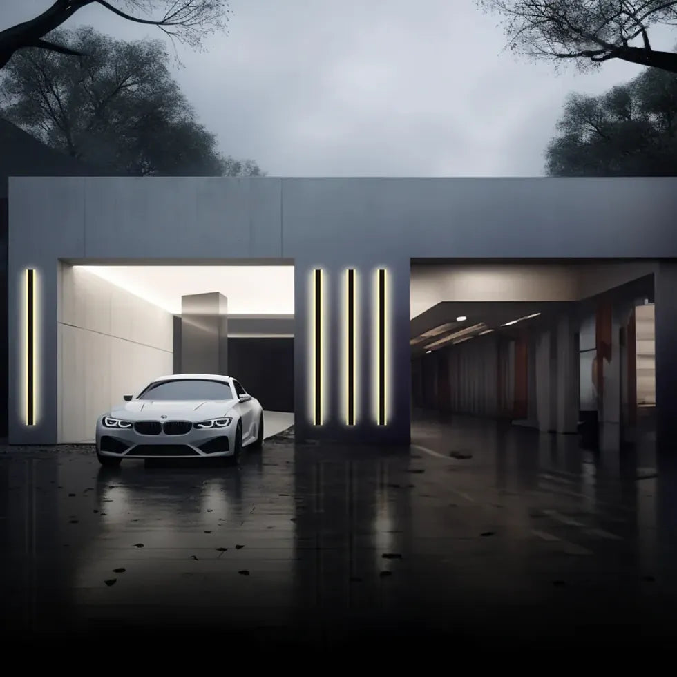 Wandleuchte Würfel Schwarz Outdoor Wasserdicht Einfach - Clowas.de