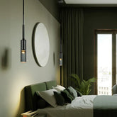 Pendelleuchte Anthrazit mit Schwarzem Glasschirm Einzelkopf - Clowas.de