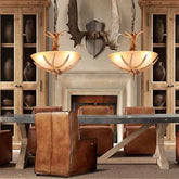 Pendelleuchte Antik Landhaus im Vintage Stil mit Hirschgeweih - Clowas.de