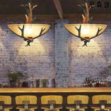 Pendelleuchte Antik Landhaus im Vintage Stil mit Hirschgeweih - Clowas.de