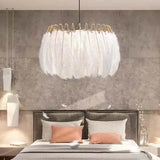 Pendelleuchte aus Federn im französischen kreativen Luxus - Clowas.de