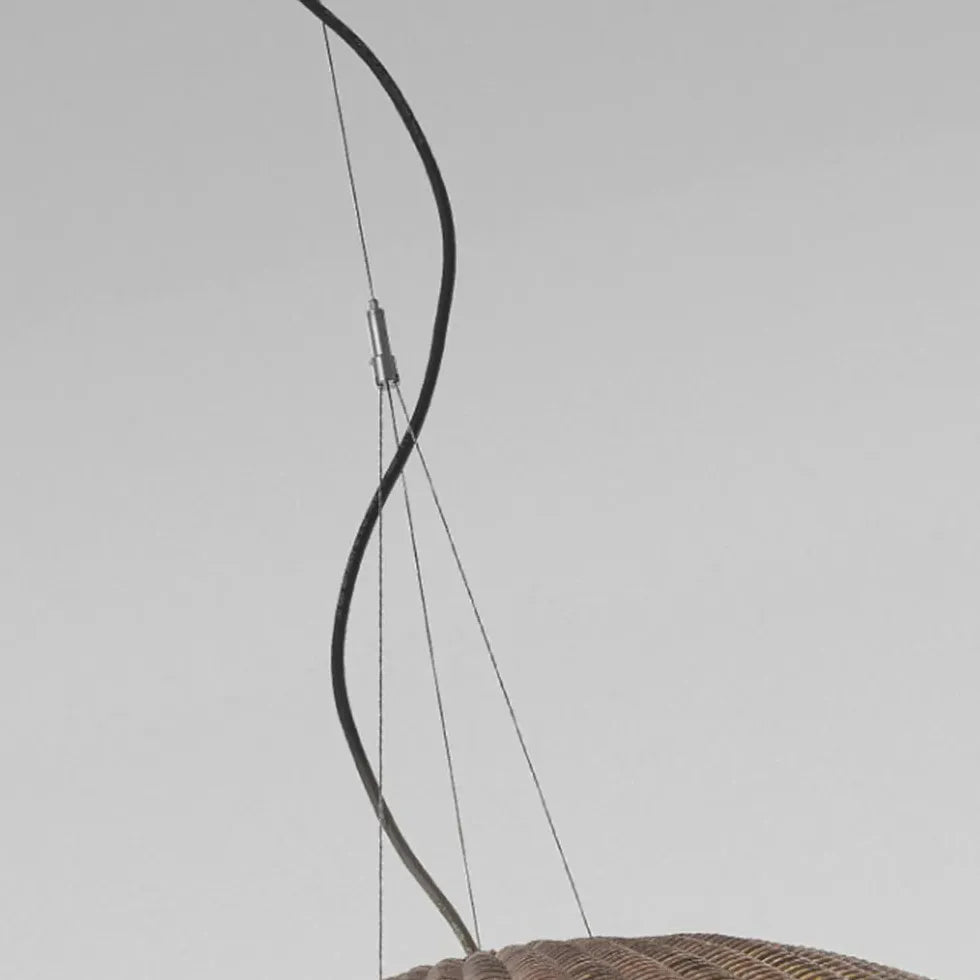 Pendelleuchte für aussen in schlichtem japanischem Rattandesign - Clowas.de